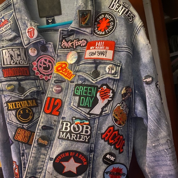 CUSTOM MADE DENIM JACKETS HATS BACKPACKS PURSES TEES HOODIES ⭐️🔥🎶🎧🎸🏈🏀⭐️🔥 - Picture 6 of 13